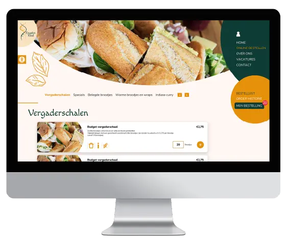 Engelen food bestelpagina