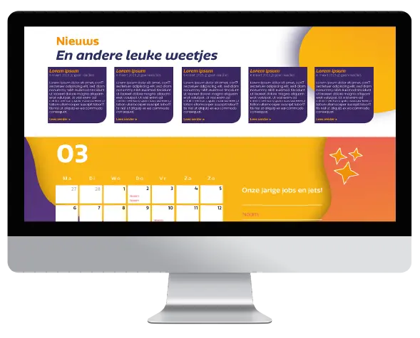 Ictoria.nl intranet homepagina